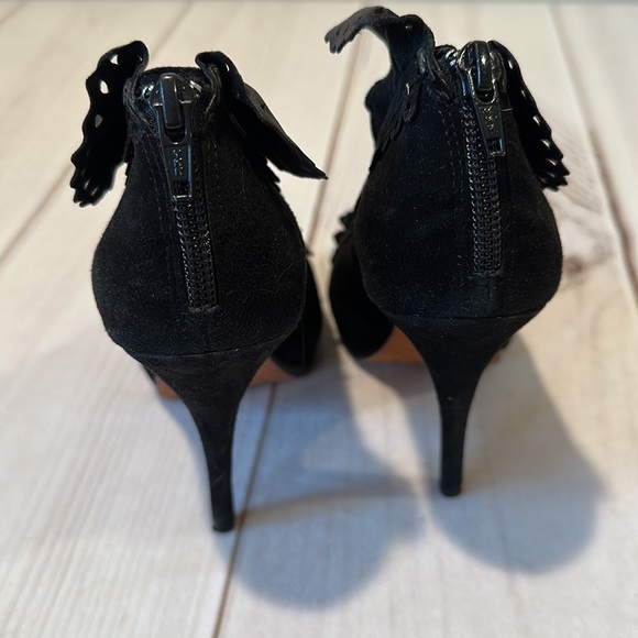 Jean-Michel Cazabat Black Suede High Heels Size 36 - Picture 4 of 8